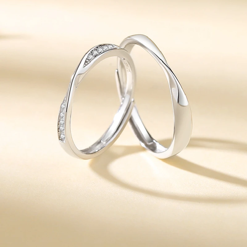 Парные кольца из серебра 100% пробы для влюбленных мужчин и женщин, оригинальный дизайн, подарок с цирконием Mobius, 925
Парные кольца из серебра 100% пробы для влюбленных мужчин и женщин, оригинальный дизайн, подарок с цирконием Mobius, 925