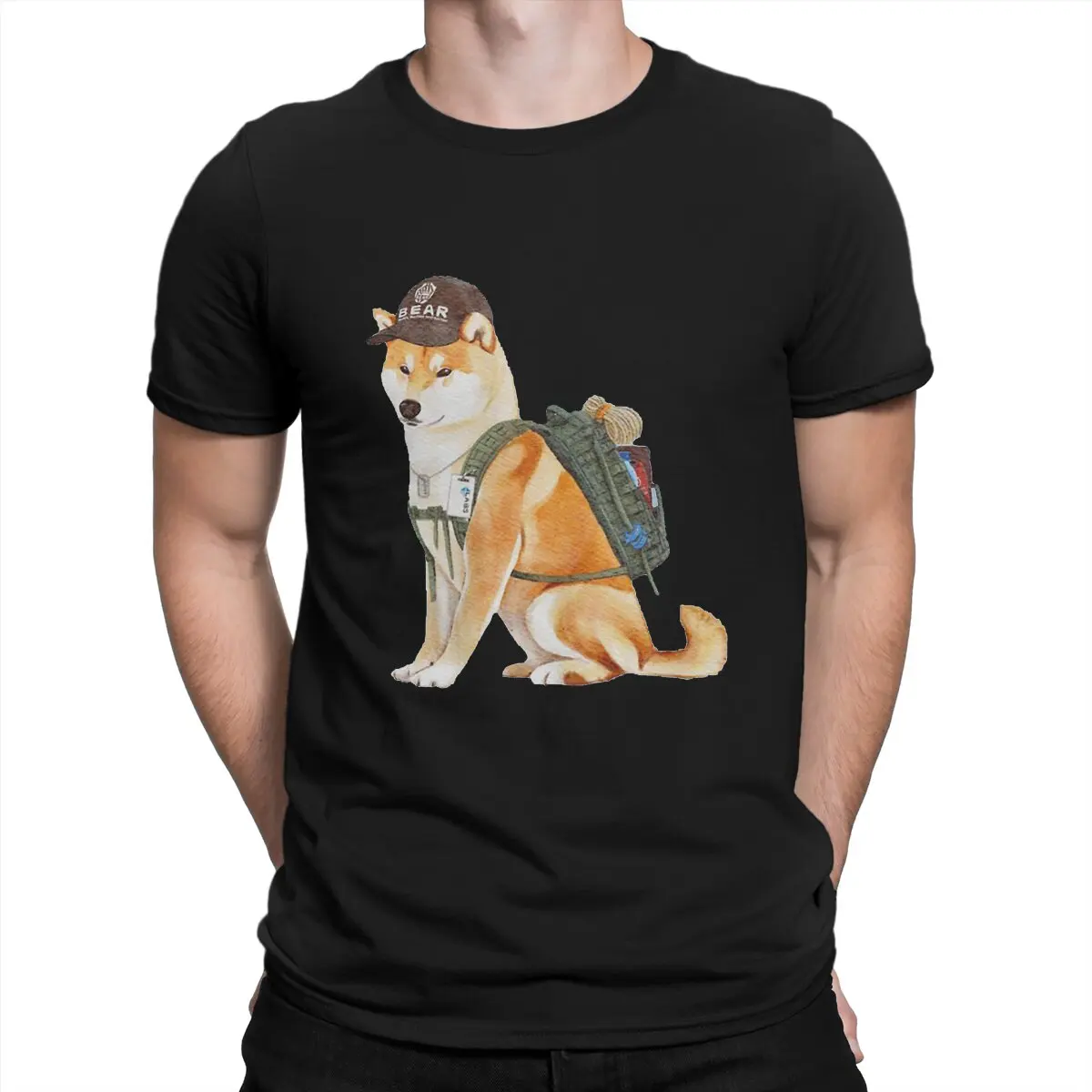 Мужская футболка с коротким рукавом и круглым вырезом, из 100% хлопка 
Мужская футболка с коротким рукавом и круглым вырезом, из 100% хлопка