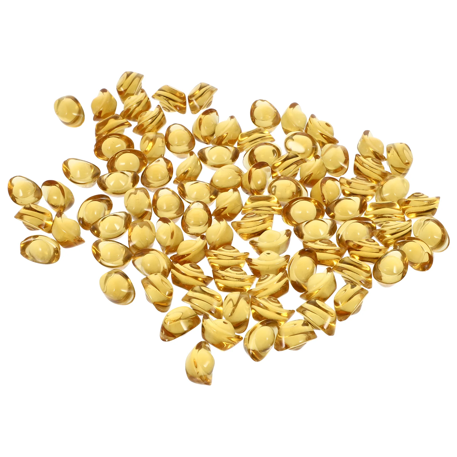 100pcs Gold Ingot Modeling Adornments Crystal Craft Ornaments Desktop Decors
100pcs Gold Ingot Modeling Adornments Crystal Craft Ornaments Desktop Decors