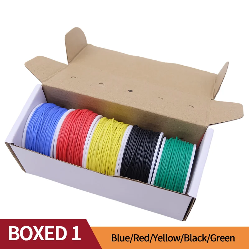 5-цветный силиконовый провод, луженый медный провод, электрический провод «сделай сам», мягкий электрический провод, гибкий комплект подключения, провод 20/22/24/26/28/30AWG 
5-цветный силиконовый провод, луженый медный провод, электрический провод «сделай сам», мягкий электрический провод, гибкий комплект подключения, провод 20/22/24/26/28/30AWG