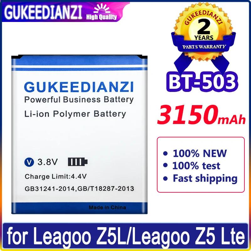 for Leagoo Z5 Z 5 Battery Replacement BT-503 3150mAh BT503 Li-ION Smart Phone Parts for Leagoo Z5L/for Leagoo Z5 Lte Z5Lte
for Leagoo Z5 Z 5 Battery Replacement BT-503 3150mAh BT503 Li-ION Smart Phone Parts for Leagoo Z5L/for Leagoo Z5 Lte Z5Lte