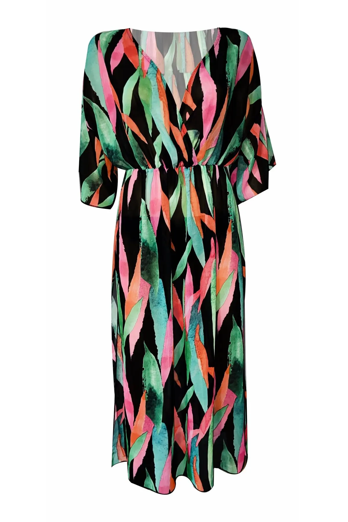 Women's Pareo Lolita Black Green Leaf Pattern Beach Dress Swimwear Cover Up Dress Sexy Tunic Suit Beachwear
Women's Pareo Lolita Black Green Leaf Pattern Beach Dress Swimwear Cover Up Dress Sexy Tunic Suit Beachwear