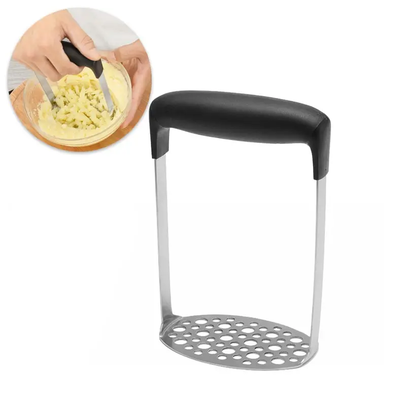Stainless Steel Potato Masher Potato Mask Rice Mill Fruit and Vegetable Kitchen Tools Utensils Accessories 1 Piece 
Stainless Steel Potato Masher Potato Mask Rice Mill Fruit and Vegetable Kitchen Tools Utensils Accessories 1 Piece