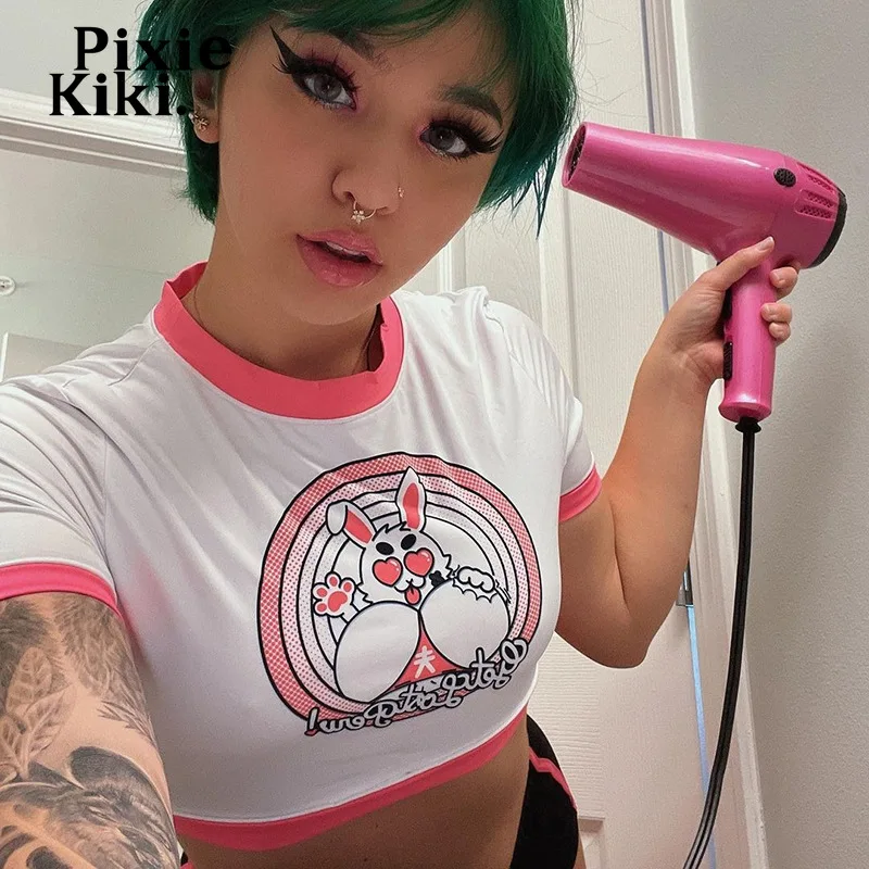 Футболки PixieKiki с рисунком, Милая Белая Детская футболка с мультяшным принтом, летняя одежда Y2k для женщин, Короткие топы с коротким рукавом, и...
Футболки PixieKiki с рисунком, Милая Белая Детская футболка с мультяшным принтом, летняя одежда Y2k для женщин, Короткие топы с коротким рукавом, и...