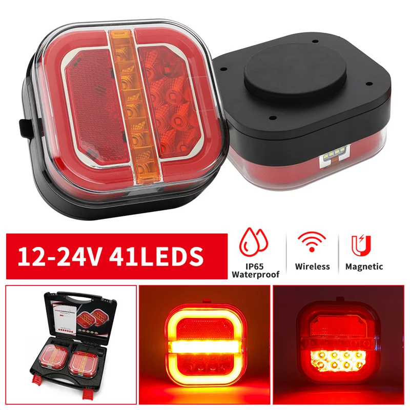 12-24V Magnetic Wireless LED Truck Tail Light Trailer Rear Lamp Signal Warning Brake Light For Caravans Campers Lorry Caravan RV
12-24V Magnetic Wireless LED Truck Tail Light Trailer Rear Lamp Signal Warning Brake Light For Caravans Campers Lorry Caravan RV