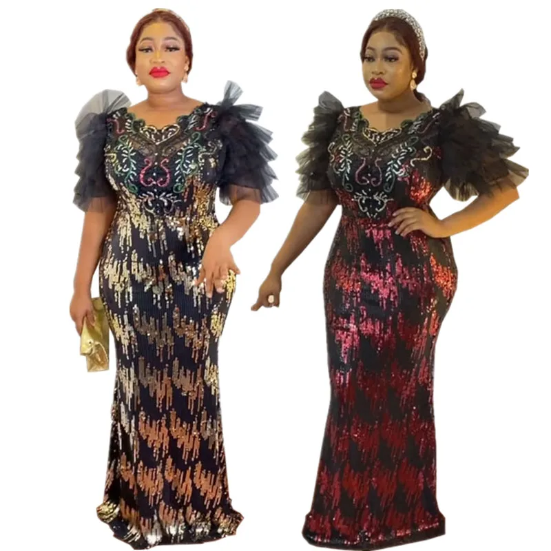 New African Women Elegant Glitter Luxury Dress Hip Wrap Bodycon Wedding Party Evening Dresses Birthday Night Celebrity Outfits
New African Women Elegant Glitter Luxury Dress Hip Wrap Bodycon Wedding Party Evening Dresses Birthday Night Celebrity Outfits