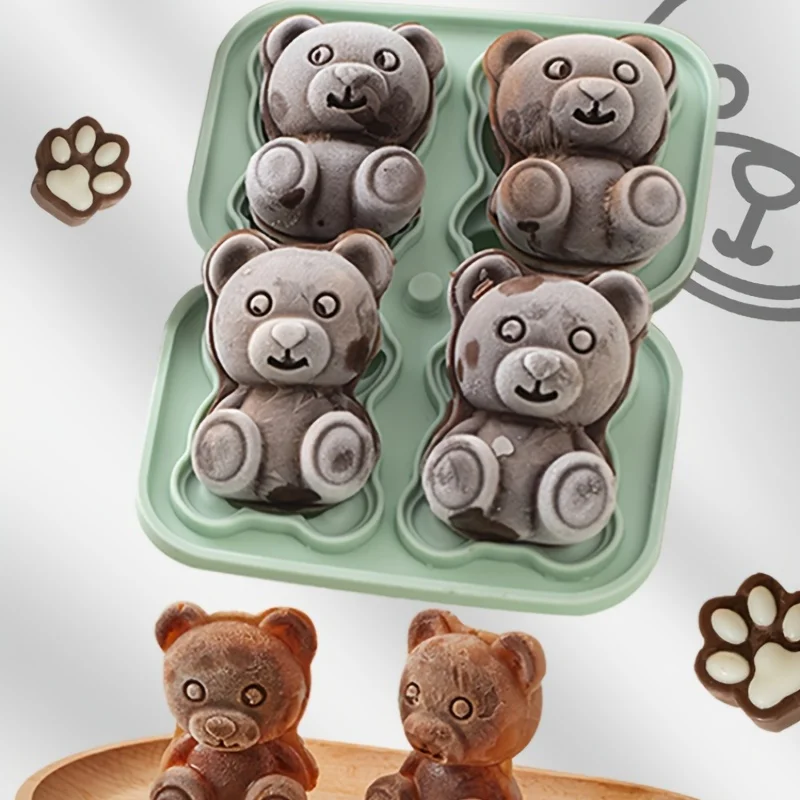 Make Cute Teddy Bear Ice Cubes That Are Easy To Release on A Tray - Summer Supplies, Perfect for Fridges, Cocktails and Coffee!
Make Cute Teddy Bear Ice Cubes That Are Easy To Release on A Tray - Summer Supplies, Perfect for Fridges, Cocktails and Coffee!