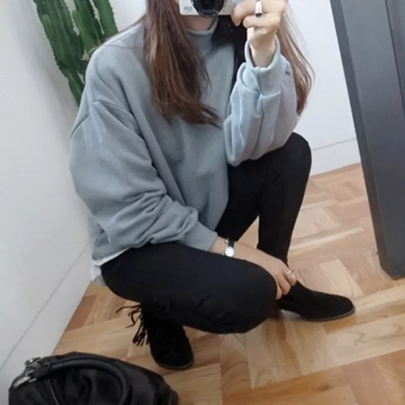 Gothic tops traf roupas femininas2021 New Fashion Hoodie Women 9 Colors Streetwear Fleece Pullover Black Top Femme Long Sleeve
Gothic tops traf roupas femininas2021 New Fashion Hoodie Women 9 Colors Streetwear Fleece Pullover Black Top Femme Long Sleeve