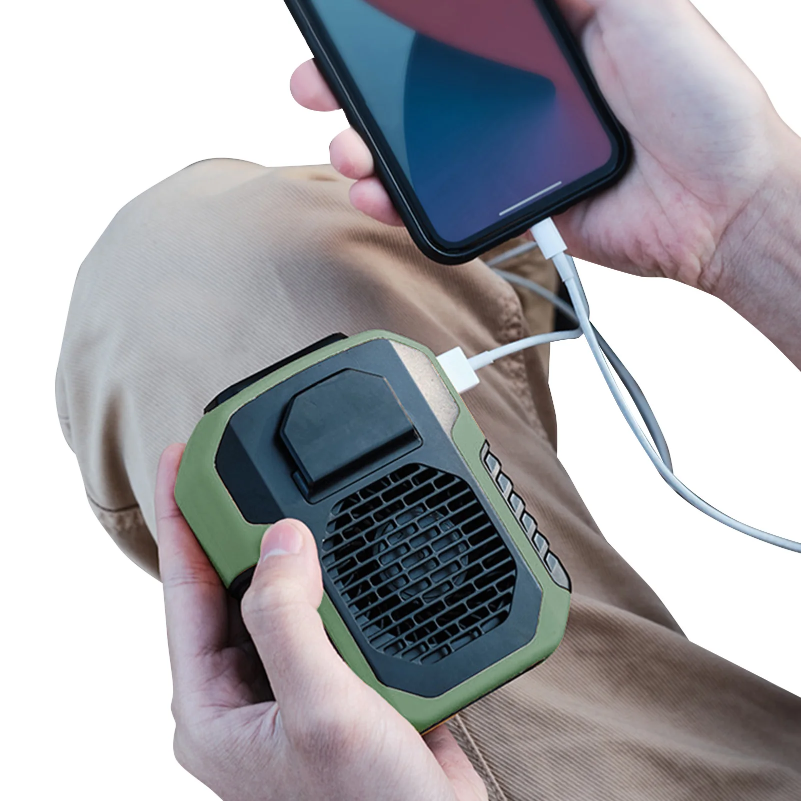 Waist Fan 6000mAh Wearable Bladeless Battery Operated Fan 5V USB Interface Hands-Free Wearable Silicone Portable Waist Clip Fan
Waist Fan 6000mAh Wearable Bladeless Battery Operated Fan 5V USB Interface Hands-Free Wearable Silicone Portable Waist Clip Fan