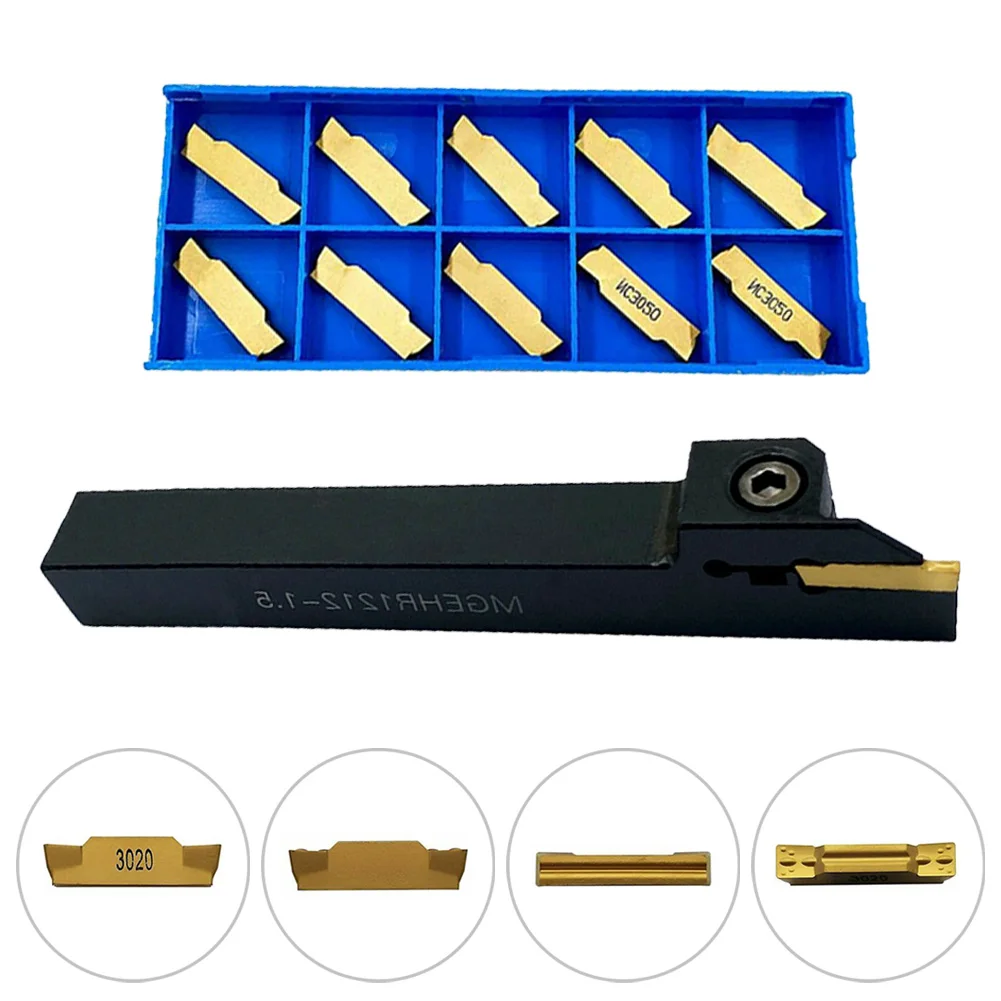 MGEHR1212-1.5 Grooving Cutter Holder MGMN150-G Carbide Grooving Inserts Lathe CNC Milling Turning Mechanical Workshop Tools
MGEHR1212-1.5 Grooving Cutter Holder MGMN150-G Carbide Grooving Inserts Lathe CNC Milling Turning Mechanical Workshop Tools