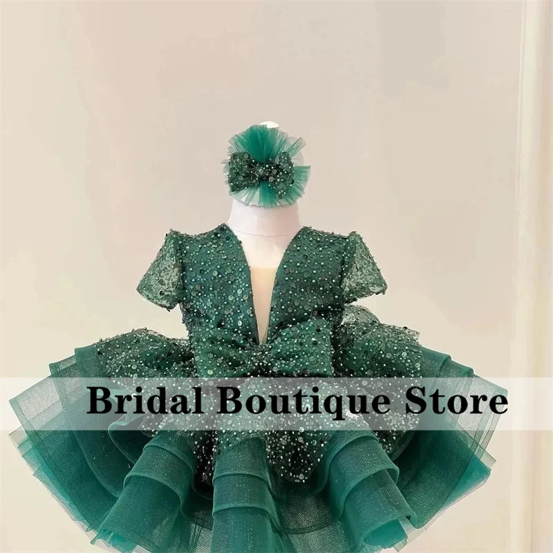 New Arrival 2023 Green Children Princess Dress Bow Crystals Beads Pearls Luxury Flower Girl Birthday Party Dress First Communion
New Arrival 2023 Green Children Princess Dress Bow Crystals Beads Pearls Luxury Flower Girl Birthday Party Dress First Communion