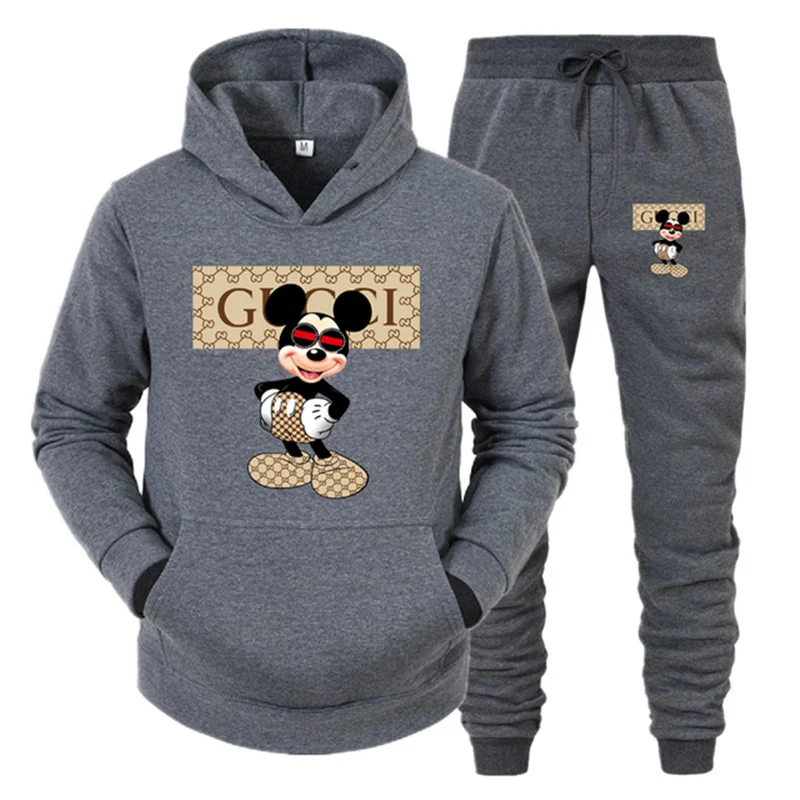 Fashion brand printed men's and women's Hoodie set leisure autumn and winter sportswear Pullover pants 2-piece sportswear Haraju
Fashion brand printed men's and women's Hoodie set leisure autumn and winter sportswear Pullover pants 2-piece sportswear Haraju