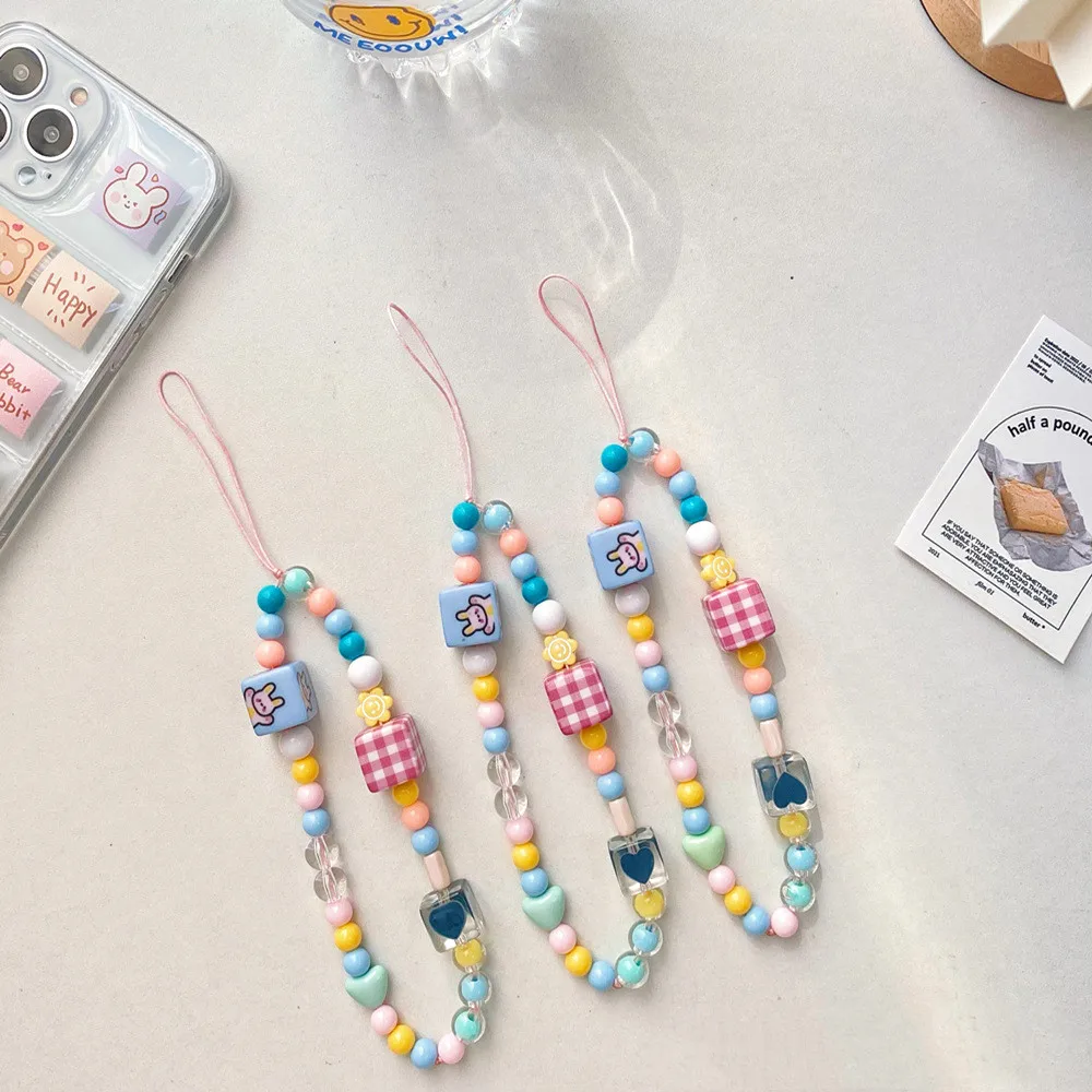 Creative Pop Mobile Phone Chain Decorative DIY Geometric Shape Personality Cartoon Handmade Acrylic Beaded Short Lanyard Girl
Creative Pop Mobile Phone Chain Decorative DIY Geometric Shape Personality Cartoon Handmade Acrylic Beaded Short Lanyard Girl