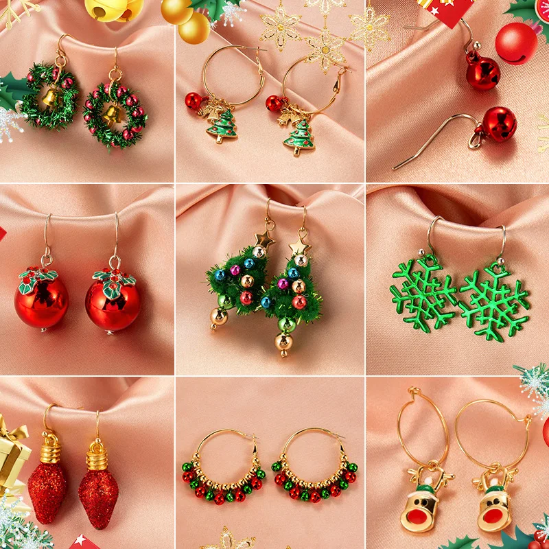 Christmas Ornaments Fine Cute Christmas Tree Earrings For Women Snowman Elk Bell Earrings Girl Festive Jewelry Accessories Gifts
Christmas Ornaments Fine Cute Christmas Tree Earrings For Women Snowman Elk Bell Earrings Girl Festive Jewelry Accessories Gifts