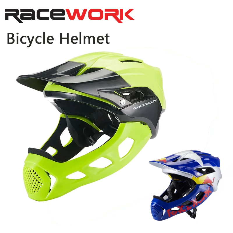 RACEWORK Bicycle Helmet Cycling Specialized Integral Full Face Mountain Road Bike Sport Hat For Man Lightweight Size 58-62CM MTB
RACEWORK Bicycle Helmet Cycling Specialized Integral Full Face Mountain Road Bike Sport Hat For Man Lightweight Size 58-62CM MTB