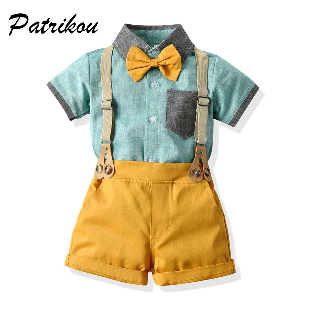Boy Dungarees Set Summer Patchwork Top 1-6Y Young Children Short Sleeve Clothing Suit Kid Turn Down Collar Shirt Overalls Outfit
Boy Dungarees Set Summer Patchwork Top 1-6Y Young Children Short Sleeve Clothing Suit Kid Turn Down Collar Shirt Overalls Outfit