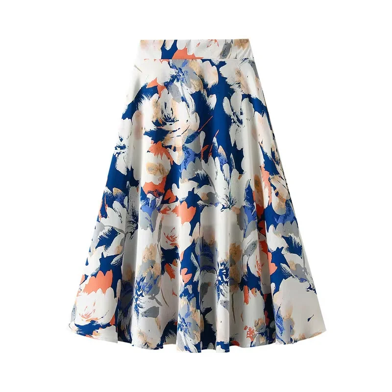 New Spring Summer Women High-waisted Floral Printed Skirts Women Casual Eleqant Mid-length Vintage Skirt
New Spring Summer Women High-waisted Floral Printed Skirts Women Casual Eleqant Mid-length Vintage Skirt