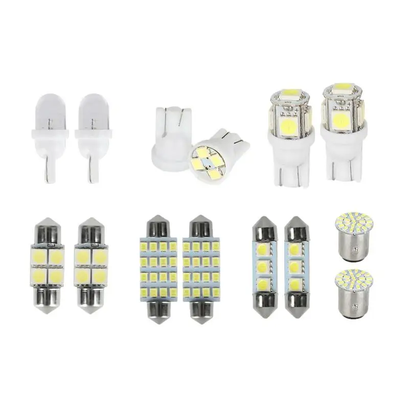 Car Interior Lights Bulb Kit LED 14 PCS Car Bulb Combination Set for Trunk License Lights LED Interior Lights Bulbs Kit 
Car Interior Lights Bulb Kit LED 14 PCS Car Bulb Combination Set for Trunk License Lights LED Interior Lights Bulbs Kit