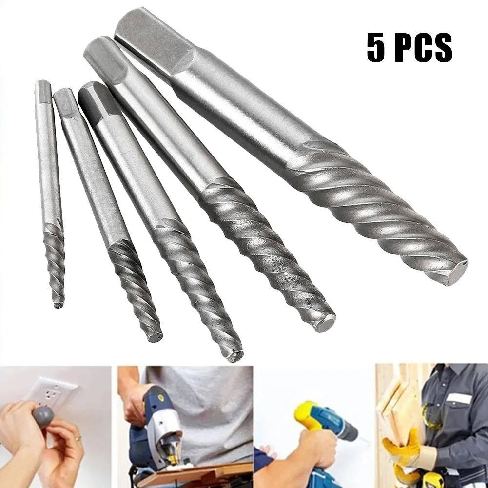 5Pcs Screw Extractors Center Drill Bits Broken Damaged Bolt Remover Damaged Screw Extractor Drill Bit Guide Set Hand Tool
5Pcs Screw Extractors Center Drill Bits Broken Damaged Bolt Remover Damaged Screw Extractor Drill Bit Guide Set Hand Tool