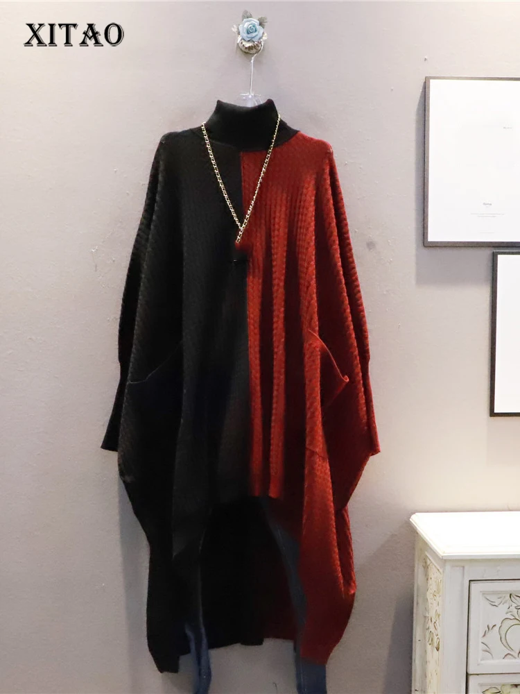 XITAO Irregular Dress Fashion Women Knitted Full Sleeve Pocket Pullover Minority Casual Style 2022 Autumn Dress WLD10027
XITAO Irregular Dress Fashion Women Knitted Full Sleeve Pocket Pullover Minority Casual Style 2022 Autumn Dress WLD10027