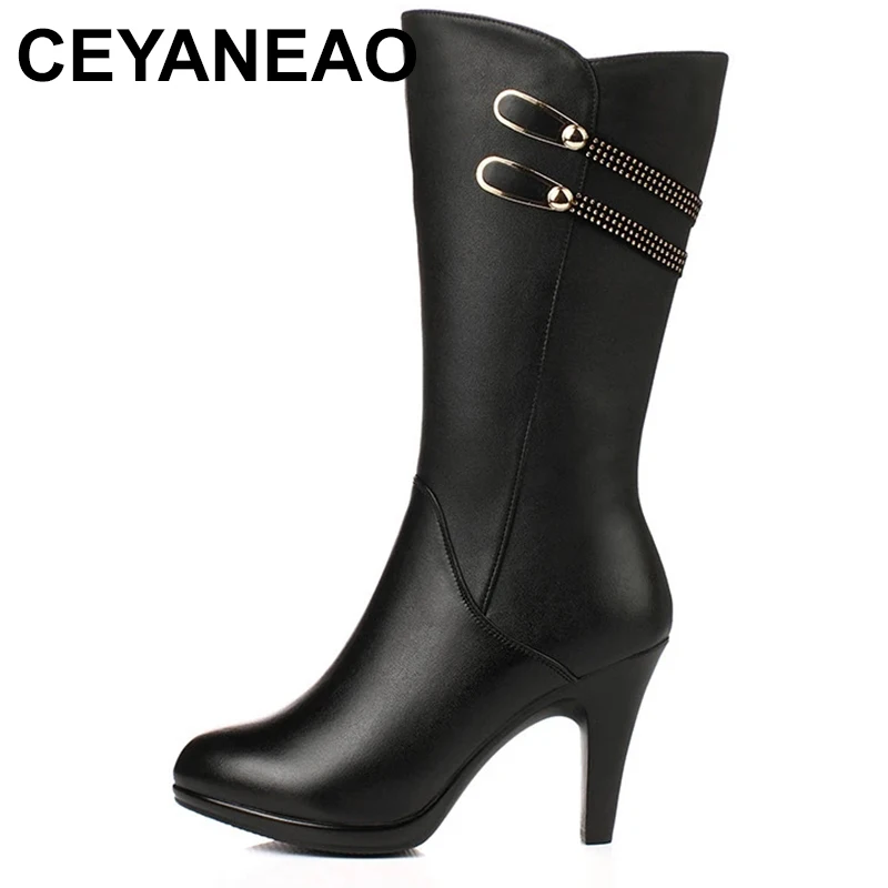 Women Long Boots High Heel 2023 Latest Genuine Leather Women Fashion Boots Stiletto Warm Breathable Female Winter Boots
Women Long Boots High Heel 2023 Latest Genuine Leather Women Fashion Boots Stiletto Warm Breathable Female Winter Boots