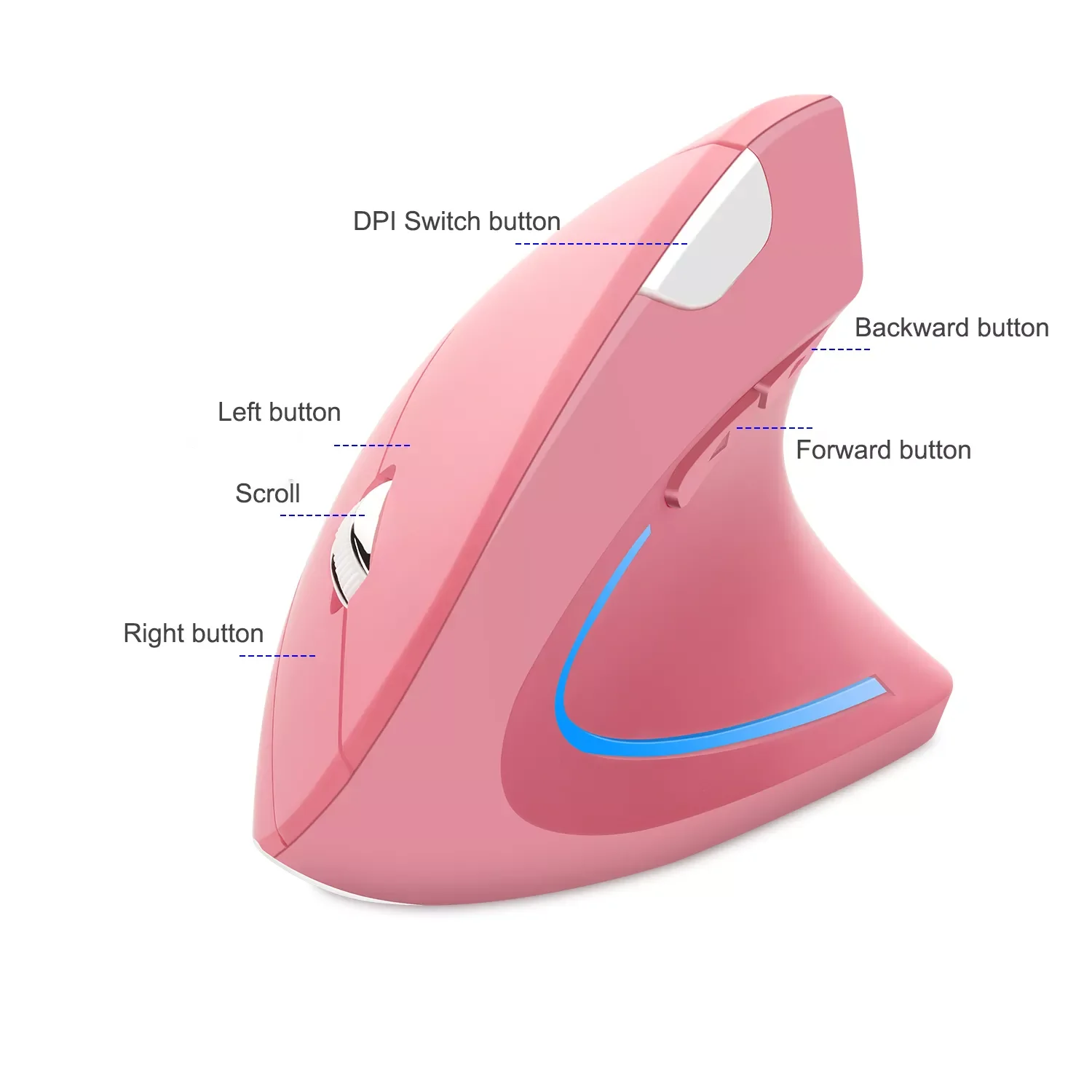 Gaming Mouse 2.4Ghz 1600DPI USB Optical Wrist Healthy Mice Mause For PC Computer Wireless Right Hand Vertical Mouse Ergonomic
Gaming Mouse 2.4Ghz 1600DPI USB Optical Wrist Healthy Mice Mause For PC Computer Wireless Right Hand Vertical Mouse Ergonomic
