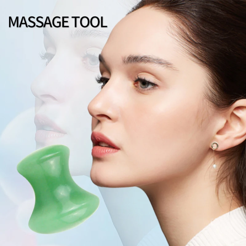 

Natural Quartz Stone Gua Sha Tool Mushroom Jade Roller Massager Scraping Board Facial Neck Body Eye Massage Slimming Lift