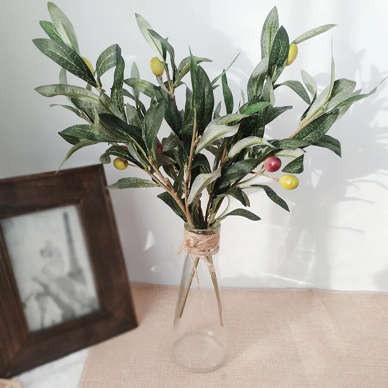 1pc 38cm Artficial Plants Olive Branch Green Simulation Olive Leaf Accessories Fake Plant Wall Panels Home Wedding Decoration
1pc 38cm Artficial Plants Olive Branch Green Simulation Olive Leaf Accessories Fake Plant Wall Panels Home Wedding Decoration