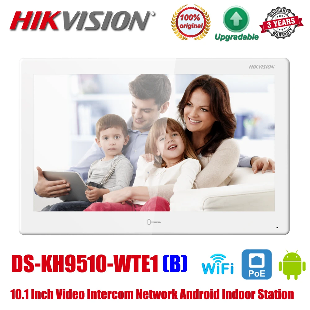 Hikvision DS-KH9510-WTE1 (B) видеодомофон Android внутренняя станция 10,1-дюймовый цветной сенсорный экран стандартный POE WIFI монитор
Hikvision DS-KH9510-WTE1 (B) видеодомофон Android внутренняя станция 10,1-дюймовый цветной сенсорный экран стандартный POE WIFI монитор