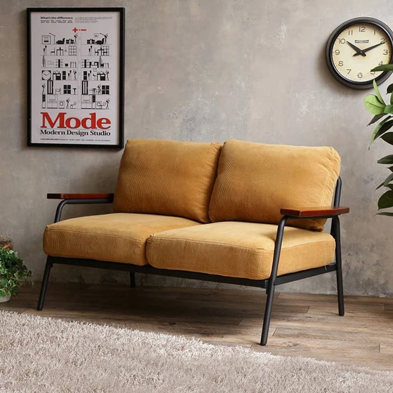 

Вельветовые скандинавские диваны для гостиной в стиле ретро, ленивый лежак, маленький одиночный диван, мягкое кресло для дома, мебель для до...