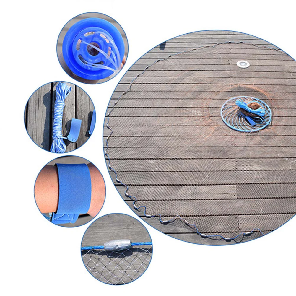 Fishing Net American Style Saltwater Fishing Cast Net Foldable Fishing Landing Net Outdoor Hand Throw Fishing Mesh for Bait Trap
Fishing Net American Style Saltwater Fishing Cast Net Foldable Fishing Landing Net Outdoor Hand Throw Fishing Mesh for Bait Trap