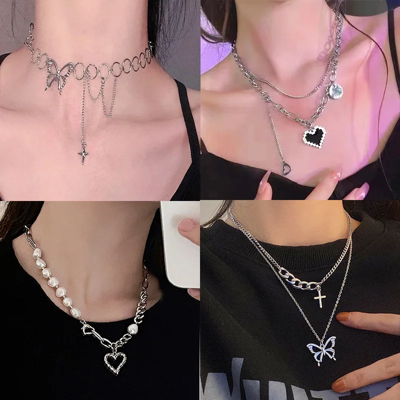 Ins Butterfly Stacking Necklace Female Trendy Net Red Hip-hop Personality Design Clavicle Chain Necklaces for Women
Ins Butterfly Stacking Necklace Female Trendy Net Red Hip-hop Personality Design Clavicle Chain Necklaces for Women