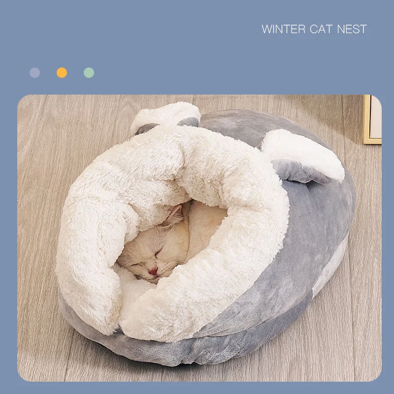 2022 New Winter Cartoon Animal Pet Nest Cat Bed Warm Soft Cushion Mat House Slipper Cave Semi-closed Small Dog Bed Pet Supplies
2022 New Winter Cartoon Animal Pet Nest Cat Bed Warm Soft Cushion Mat House Slipper Cave Semi-closed Small Dog Bed Pet Supplies