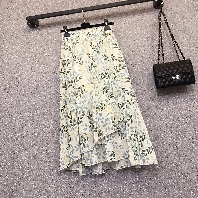 Plus Size Floral Women's Skirts Fashion 2022 Spring and Summer High Waist Skirts Girl's Irregular Knee-length Skirt for Women OL
Plus Size Floral Women's Skirts Fashion 2022 Spring and Summer High Waist Skirts Girl's Irregular Knee-length Skirt for Women OL