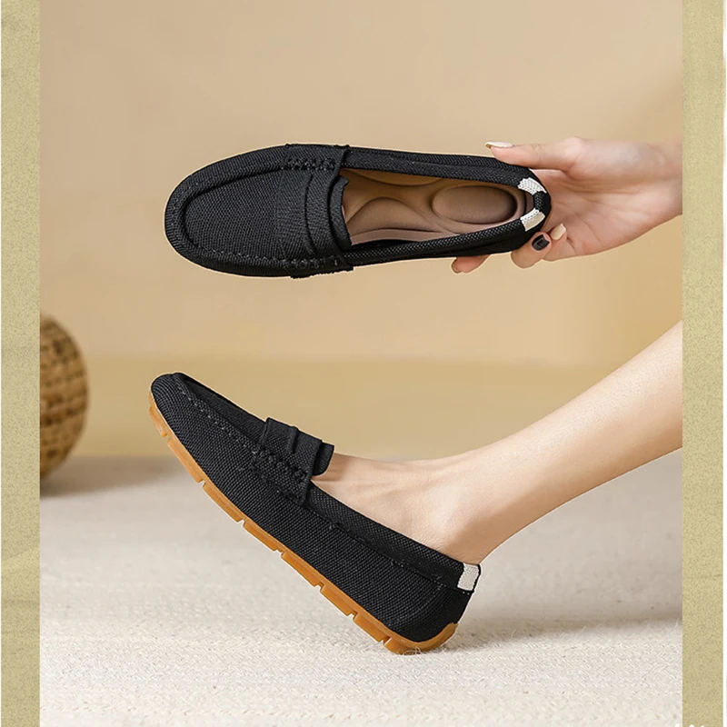 2023 Round Head Spring Autumn New Solid Color Woven Women's Flat Shoes Fashion Casual Mesh Bean Shoes
2023 Round Head Spring Autumn New Solid Color Woven Women's Flat Shoes Fashion Casual Mesh Bean Shoes
