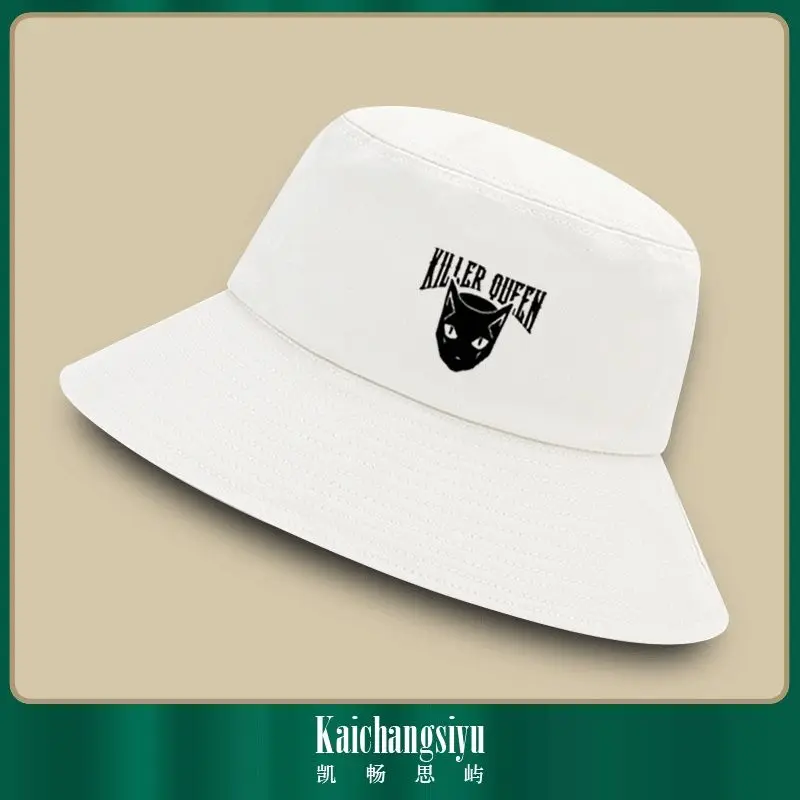 JoJo's Bizarre Adventure Bucket Hat Anime Periphery Cosplay Killer Queen Hats for Women Summer Shading Sun Protection Cap Girl
JoJo's Bizarre Adventure Bucket Hat Anime Periphery Cosplay Killer Queen Hats for Women Summer Shading Sun Protection Cap Girl