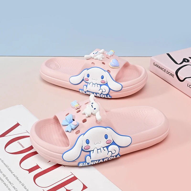 Cute Cartoon 2023 New Summer Sanrioed Kuromi My Melody Cinnamoroll Kawaii Anti-Skid Soft Bottom Slipper Sandal for Children Gift
Cute Cartoon 2023 New Summer Sanrioed Kuromi My Melody Cinnamoroll Kawaii Anti-Skid Soft Bottom Slipper Sandal for Children Gift