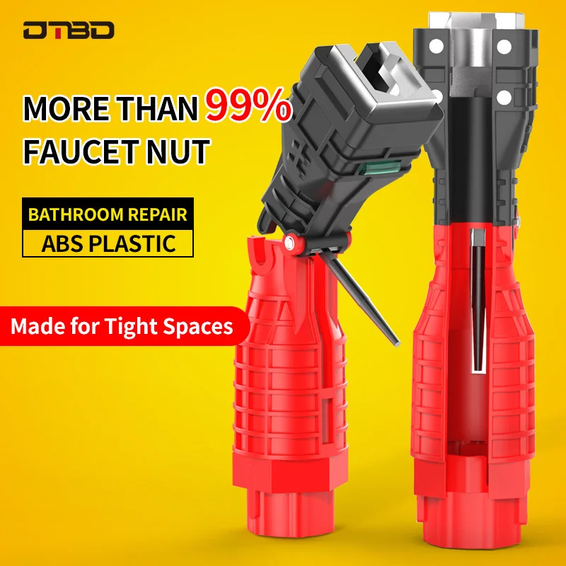 18 in 1 Flume Sink Wrench Tool Multifunction Repair Plumbing Anti-slip Plumber Key Tools Plumbing Pipe Wrench Bathroom Tool Sets
18 in 1 Flume Sink Wrench Tool Multifunction Repair Plumbing Anti-slip Plumber Key Tools Plumbing Pipe Wrench Bathroom Tool Sets