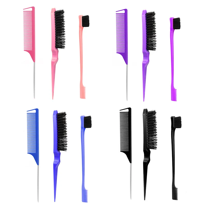 Hair Needlepoint Tail Make Eyebrow Double Three-piece The 3pcs/lotHair Steel Dish Sets Brush Comb Comb Brush Make 
Hair Needlepoint Tail Make Eyebrow Double Three-piece The 3pcs/lotHair Steel Dish Sets Brush Comb Comb Brush Make