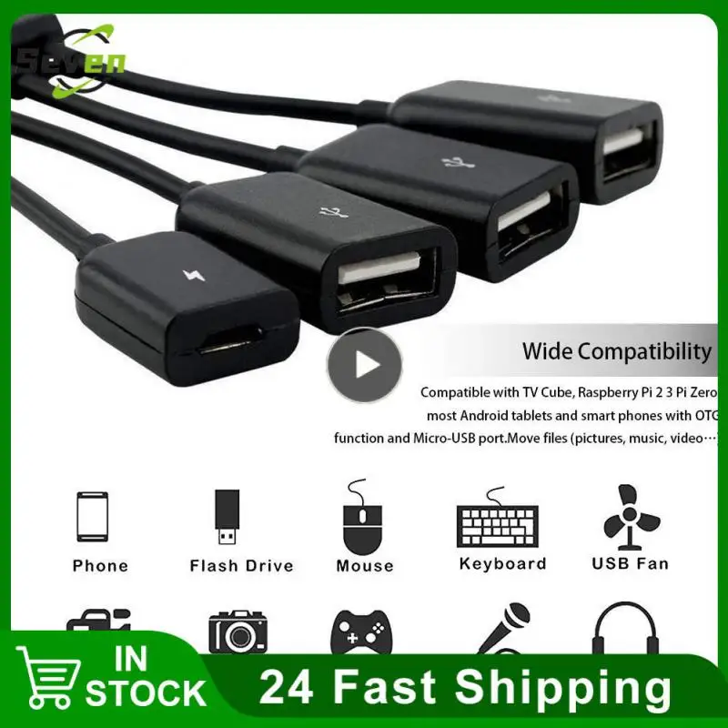 4 Port Micro USB 2.0 HUB 4-IN-1 OTG Hub Power Adapter Cable For Android Phone Tablet PC
4 Port Micro USB 2.0 HUB 4-IN-1 OTG Hub Power Adapter Cable For Android Phone Tablet PC