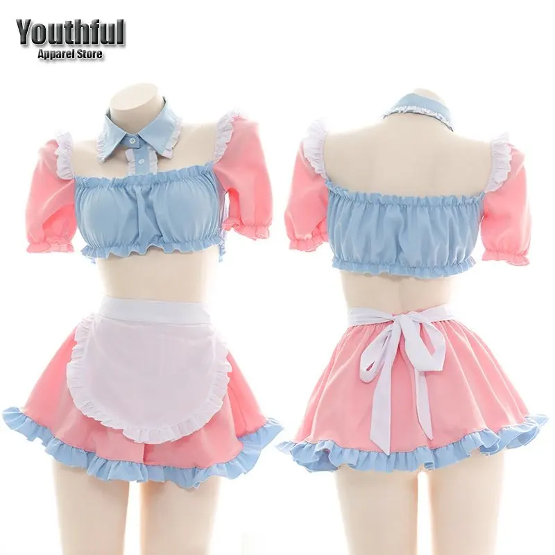 Anime Maid Cosplay Exotic Costumes Kawaii Lace Lolita Top Apron Skirt Panty Girls Women Waitress Sexy Lingerie
Anime Maid Cosplay Exotic Costumes Kawaii Lace Lolita Top Apron Skirt Panty Girls Women Waitress Sexy Lingerie
