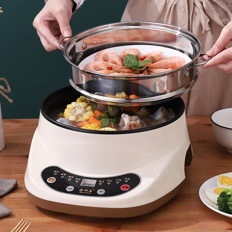 Stainless Steel Steamer Cooker Electric Food Rice Noodle Roll Dumpling Egg Dim Sum Cooking Pot Machine Dampf Topf Multi Cooker
Stainless Steel Steamer Cooker Electric Food Rice Noodle Roll Dumpling Egg Dim Sum Cooking Pot Machine Dampf Topf Multi Cooker