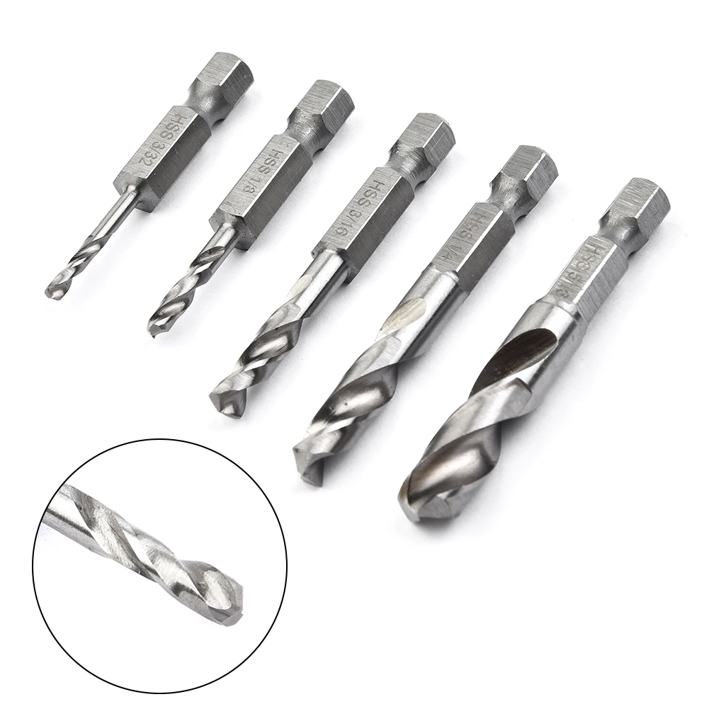 5Pcs Stubby Drill Bit Set For Metal Quick Change 1/4\" Hex Shank 3/32-5/16‘’ Drill Bit Suitable For Corner Tool Metal Wood Drill
5Pcs Stubby Drill Bit Set For Metal Quick Change 1/4\" Hex Shank 3/32-5/16‘’ Drill Bit Suitable For Corner Tool Metal Wood Drill
