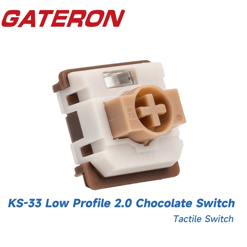 Gateron KS-33 низкий профиль 2 0 шоколадная клавиатура переключатель 3 Pin RGB под заказ DIY