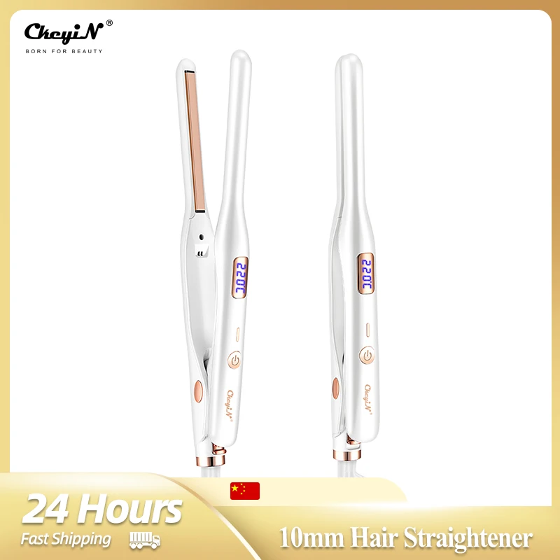 CkeyiN 10mm Hair Straightener Professional Mini Multi-functional Flat Iron for Short Hair Ceramic Fast Heating Hair Styling Tool
CkeyiN 10mm Hair Straightener Professional Mini Multi-functional Flat Iron for Short Hair Ceramic Fast Heating Hair Styling Tool