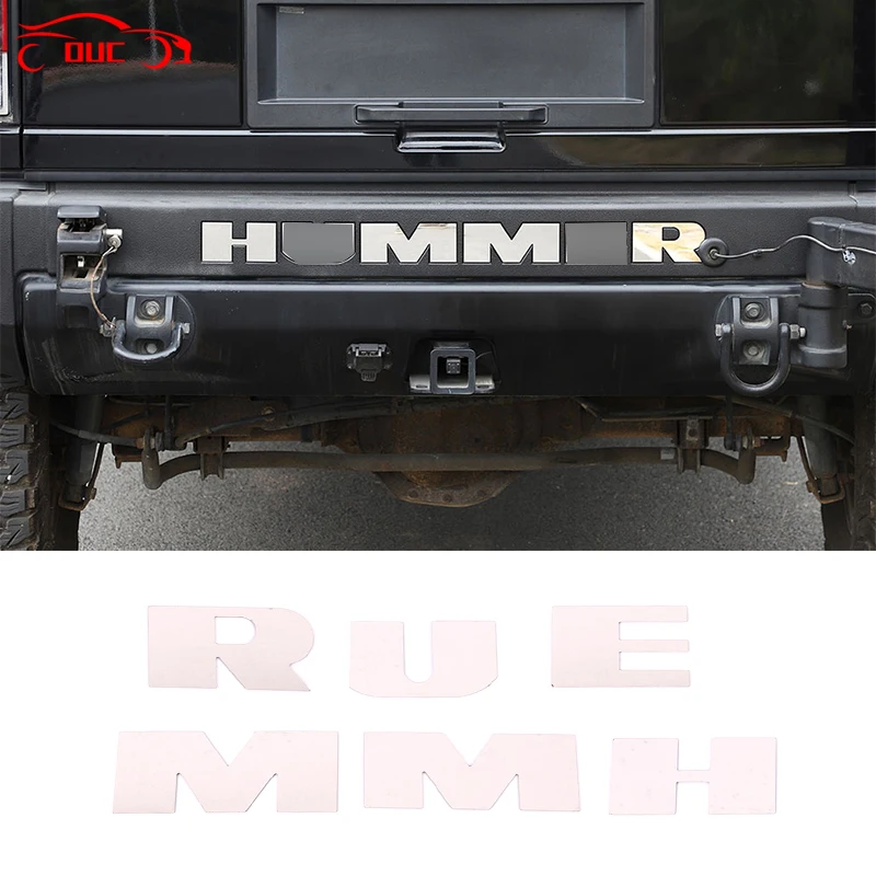 For Hummer H2 2003-2009 3D Letters Logo Sticker Rear Boot Trunk Tailgate Emblem Nameplate Decals Car Accessroies Stainless Steel
For Hummer H2 2003-2009 3D Letters Logo Sticker Rear Boot Trunk Tailgate Emblem Nameplate Decals Car Accessroies Stainless Steel