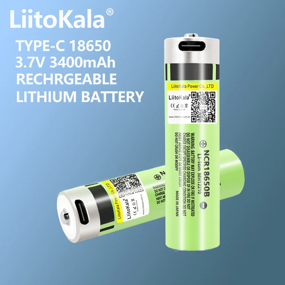 1-30PCS LiitoKala USB-34B 18650 3.7V 3400mAh USB Rechargeable Li-ion Battery for Flashlight Electric Mouse Toy Battery
1-30PCS LiitoKala USB-34B 18650 3.7V 3400mAh USB Rechargeable Li-ion Battery for Flashlight Electric Mouse Toy Battery