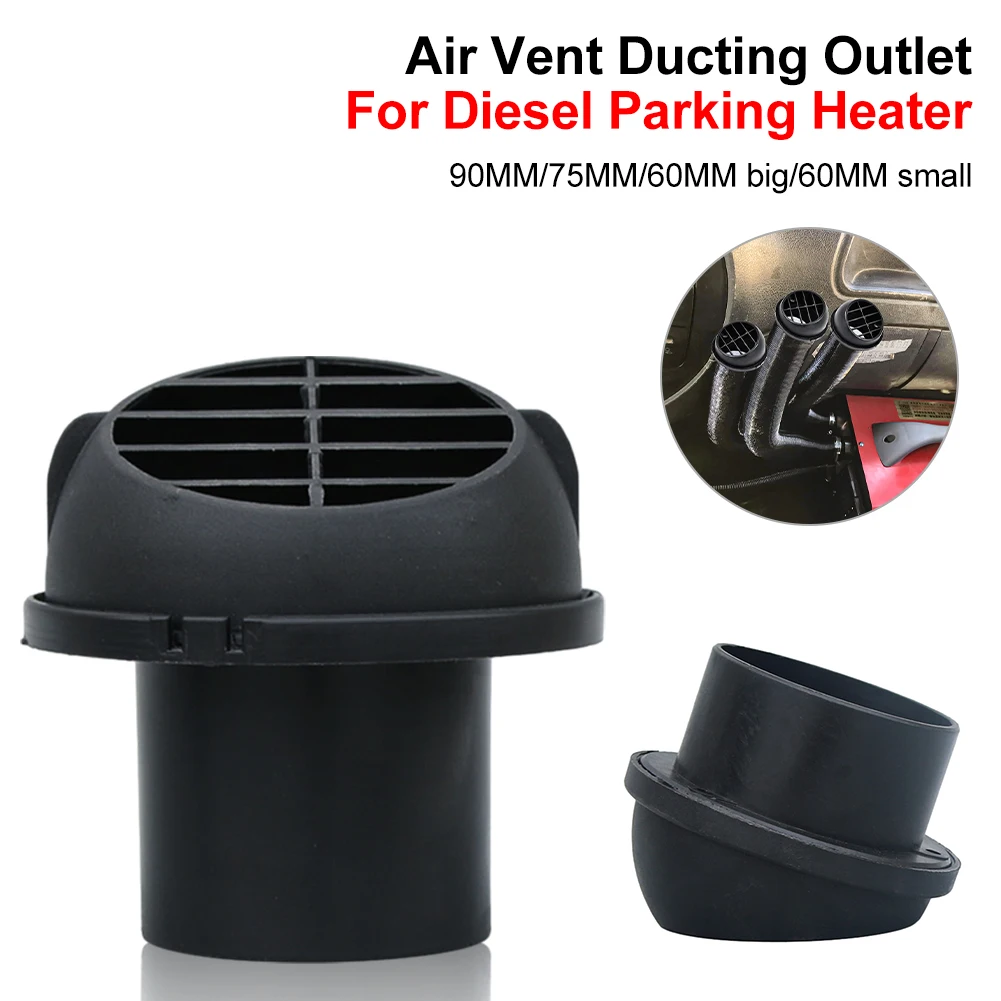 Warm Heater Parking Heater Air Vent 60mm/75mm/90mm Rotatable Car Heater Air Outlet Directional for Webasto Eberspacher Propex
Warm Heater Parking Heater Air Vent 60mm/75mm/90mm Rotatable Car Heater Air Outlet Directional for Webasto Eberspacher Propex