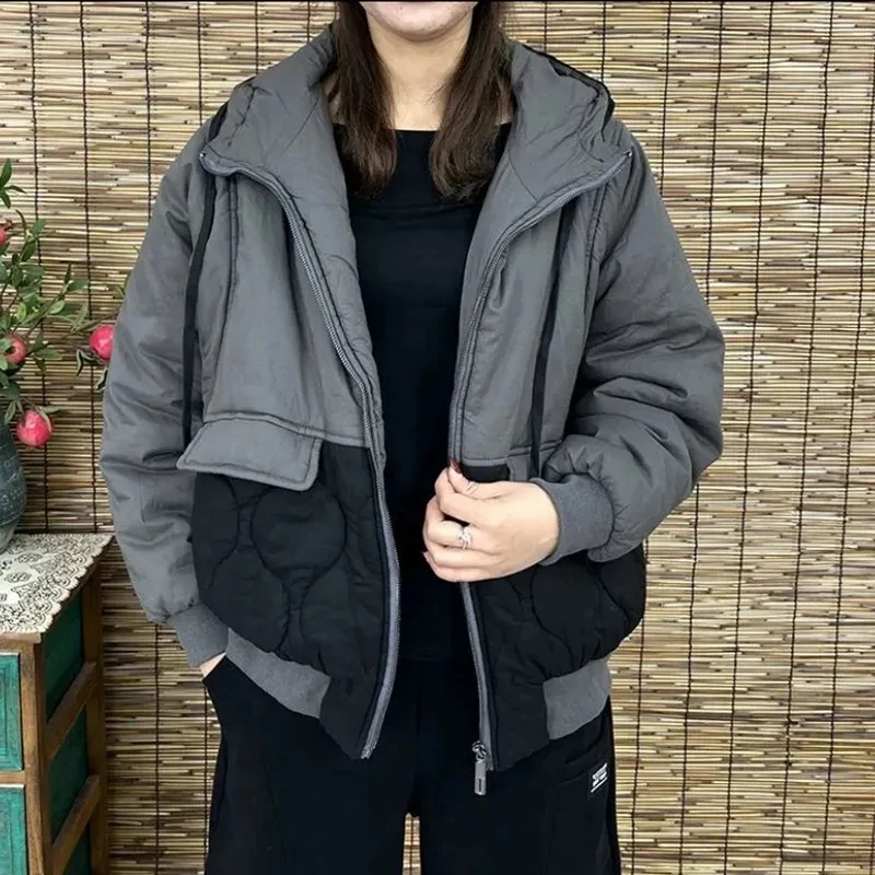 Women' Autumn and Winter New Vintage Down Padded Jacket Casual Short Loose Hooded Warm Parkas Female Clothing Jaqueta Feminina
Women' Autumn and Winter New Vintage Down Padded Jacket Casual Short Loose Hooded Warm Parkas Female Clothing Jaqueta Feminina