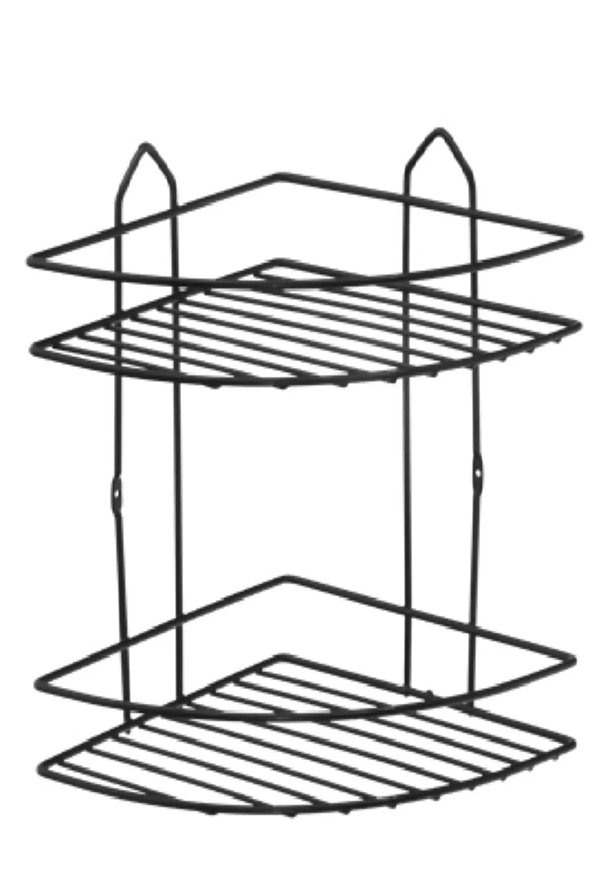 2 -storey corner bath shelf shampoo shower shelf shower shelf thermoforming Plastic Coating Black Stainless 170782020
2 -storey corner bath shelf shampoo shower shelf shower shelf thermoforming Plastic Coating Black Stainless 170782020